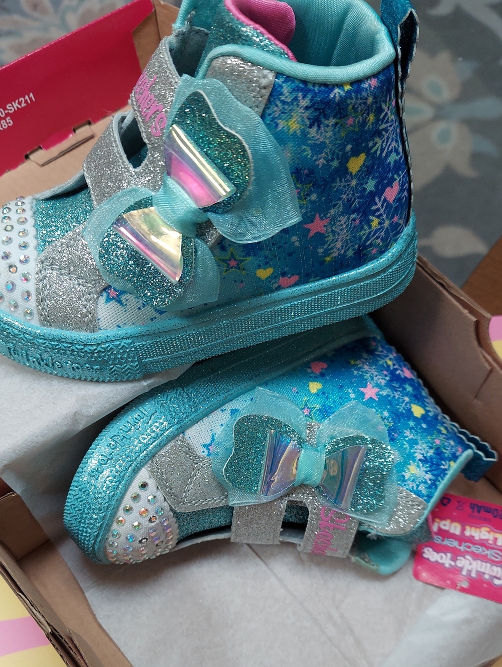 Skechers Twinkle-Toes Light Up Shoes -sz 7